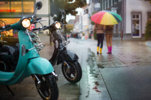 eScooters Parked