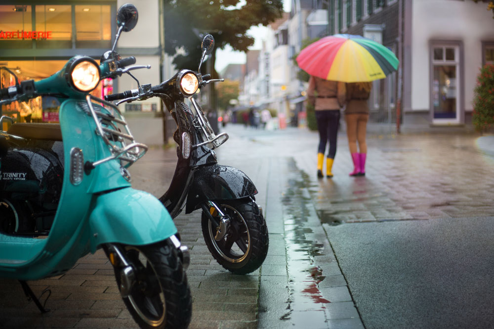 eScooters Parked